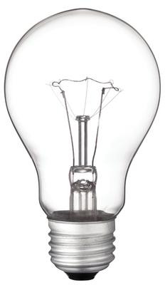 60 Watt A19 Incandescent Vibration Resistant Clear Light Bulb