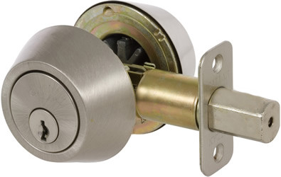 Deadbolt Double Cylinder Satin Nickel