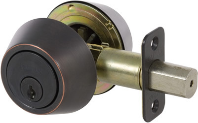 Deadbolt Double Cylinder Edged Bronze