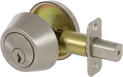 Deadbolt Single Cylinder Satin Nickel