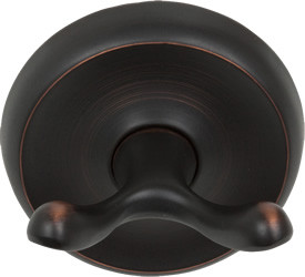 Double Robe Hook Tuscany Bronze Round US12P 590602