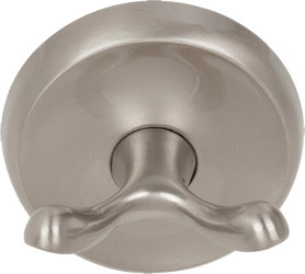 Double Robe Hook Satin Nickel Round US15  590608