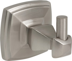 Single Robe Hook Satin Nickel Square US15 588608