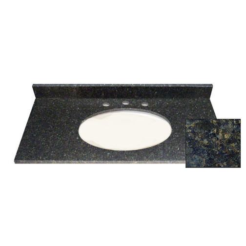 37x22 Butterfly Green Granite Top - Single Bowl