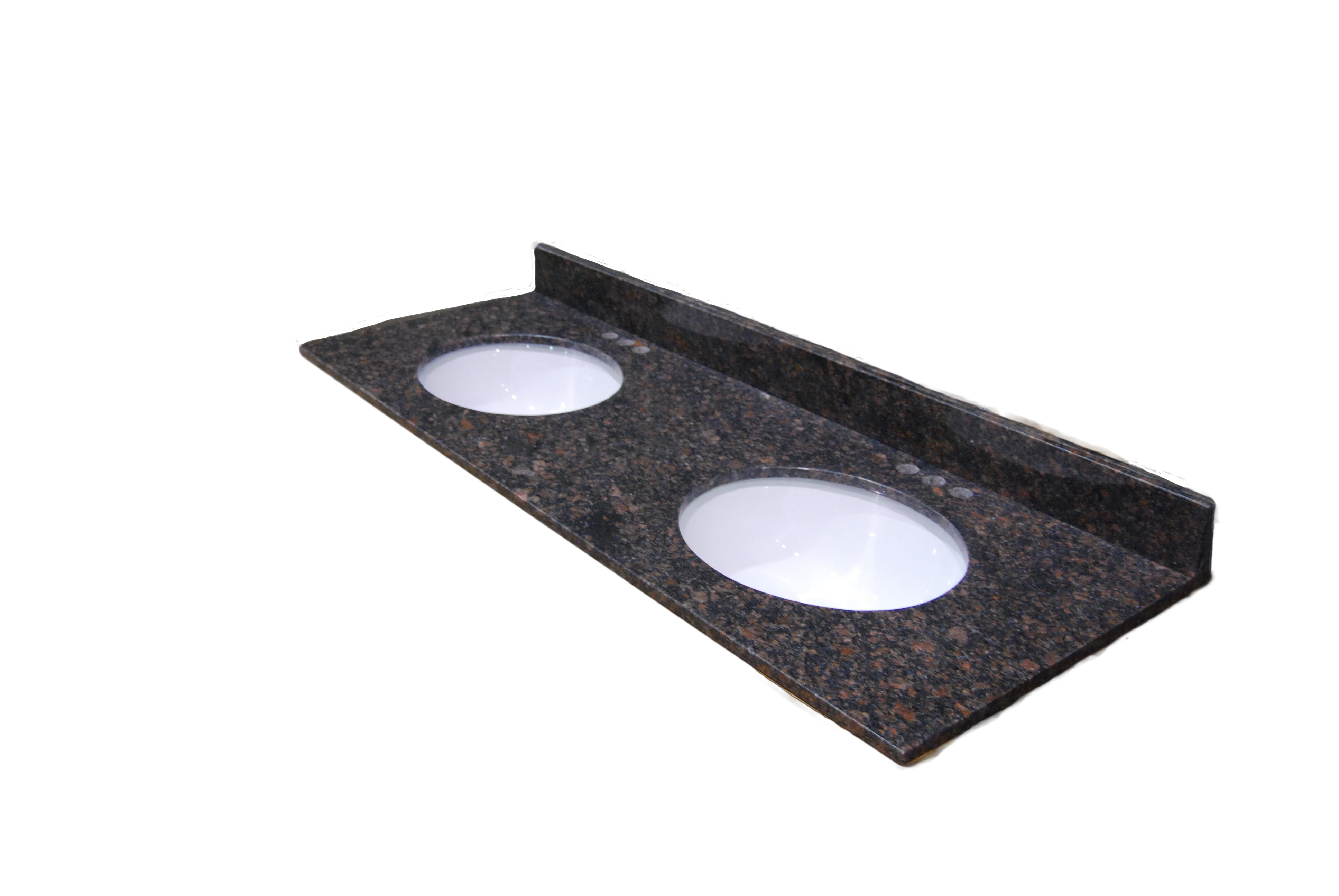 73x22 Tortoise Granite Top - Double Bowl