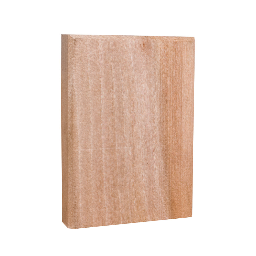 Plinth Block Natural Wood PLN4FDL 4"W x 5-3/4"H x 1"D
