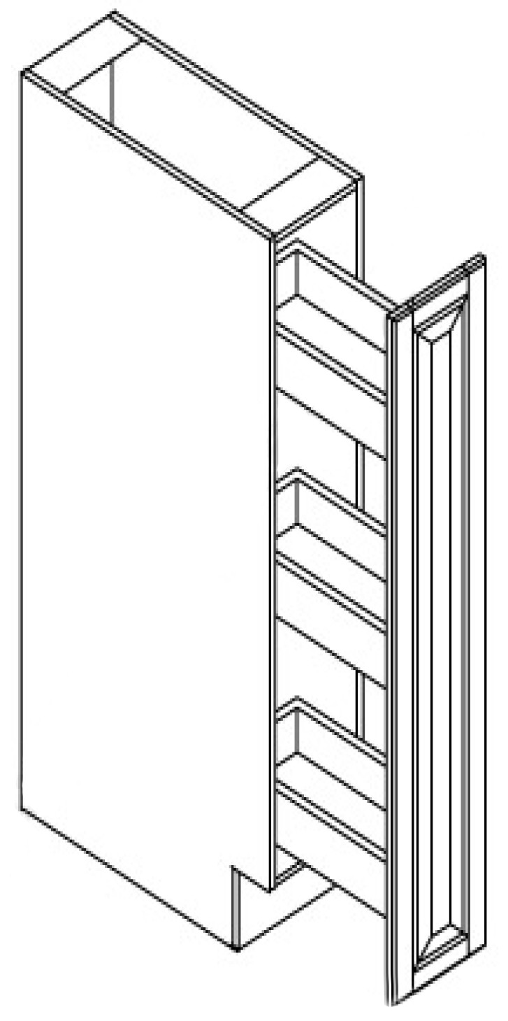 SHGTB06 6"W x 34.5"H x 24"D