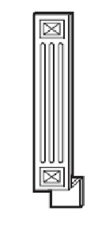 SHGA3BF 3"W x 34.5"H x 5/8"D