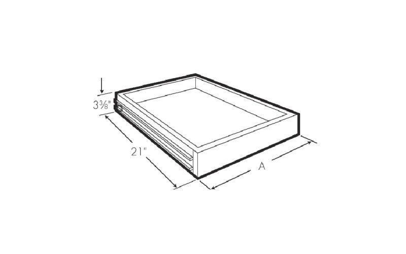 SHGRT21 15 1/4"W x 3"H x 21"D