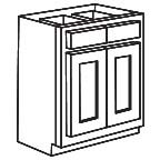 Base Cabinet 33 Inch - Unfinished Shaker USMB33