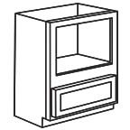 Base Microwave Cabinet - Unfinished Shaker UNFBMC30 