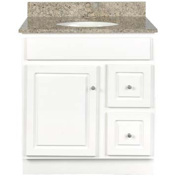 18 Inch Deep Vanity - Glossy White