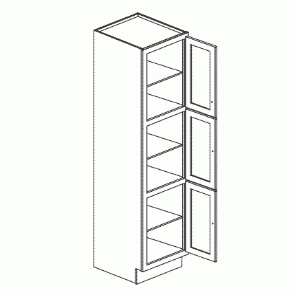 Bathroom Vanity Linen Cabinet - Appalachian Oak AOVLC1878-21