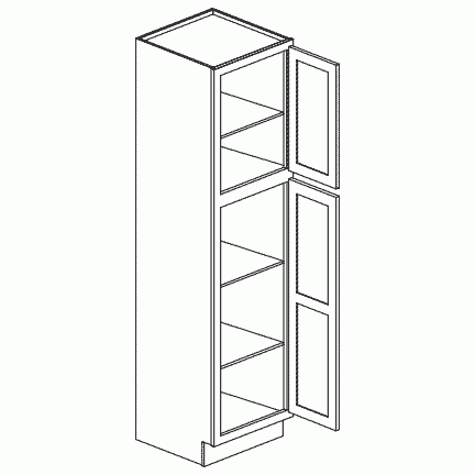 Bathroom Vanity Linen Cabinet - Savannah Harvest Glaze SHGVLC2184-21