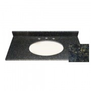 61x22 Butterfly Green Granite Top - Single Bowl