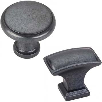 Cabinet Knobs in Gun Metal Finish