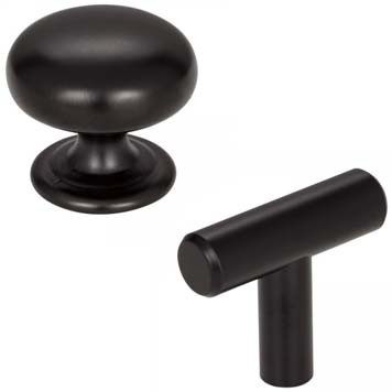 Cabinet Knobs in Matte Black Finish