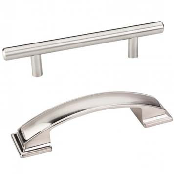 Cabinet Pulls in Satin Nickel Finish