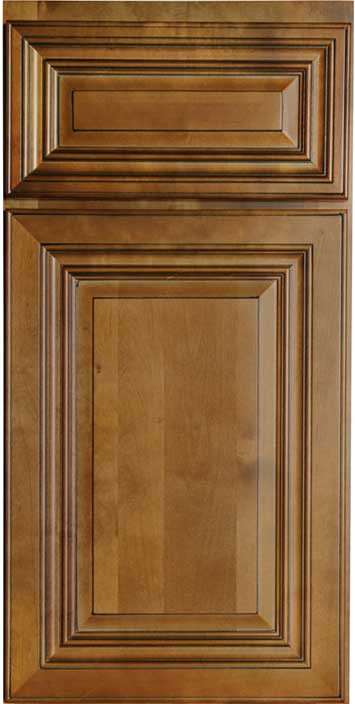 Charleston Coffee Glaze Cabinet Sample