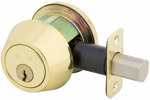 Deadbolt Double Cylinder Bright Brass