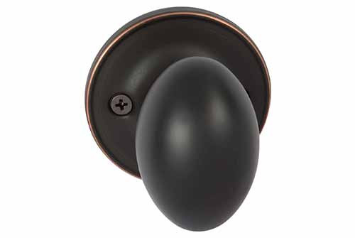 Dummy Door Knob - Carlyle Edged Bronze