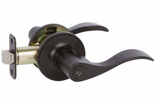 Entrance Door Lever - Bennett Black