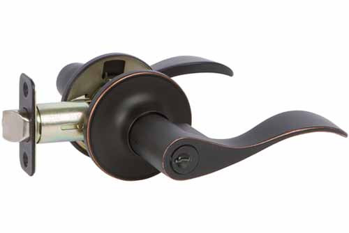 Entrance Door Lever - Bennett Edged Bronze