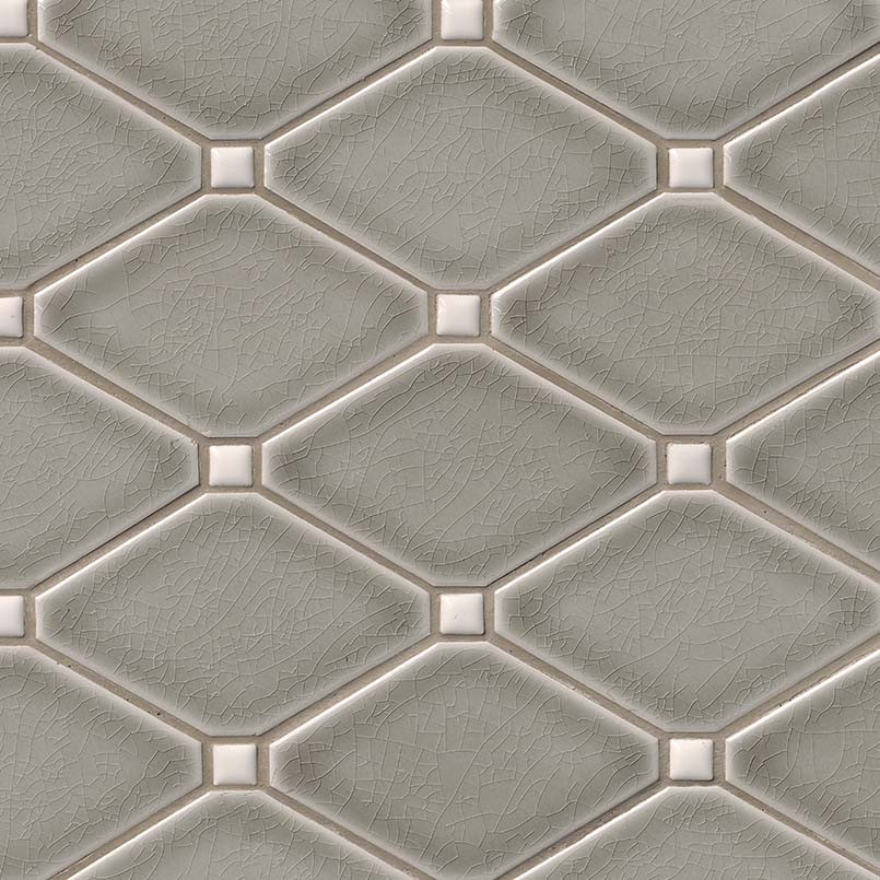 Dove Gray Diamond Mosaic 12x12 Tile