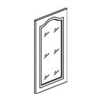 Glass Door for 1530 Wall Cabinet - Appalachian Oak AOW1530GD