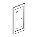 Glass Door for 1530 Wall Cabinet - Shaker Espresso SEW1530GD