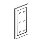 Glass Door for 1542 Wall Cabinet - Shaker Espresso SEW1542GD 