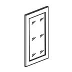 Glass Door for WDC2436 Wall Cabinet - Unfinished Shaker UNFWDC2436GD