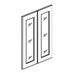 Glass Door Set for 2436 Wall Cabinet - Charleston Coffee Glaze CCGW2436GD