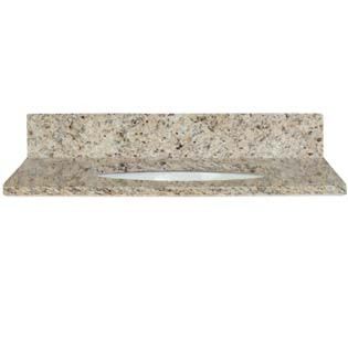 37x22 Giallo Cecilia Granite Top - Single Bowl