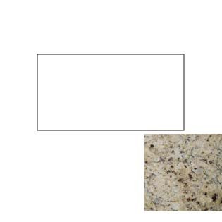 49x22 Giallo Cecilia Granite Top with No Cut Out 