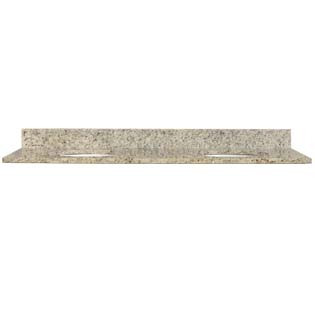 61x22 Giallo Cecilia Granite Top - Double Bowl