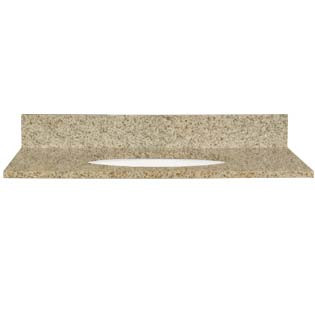 25x22 Speckled Sand Granite Top - Single Bowl