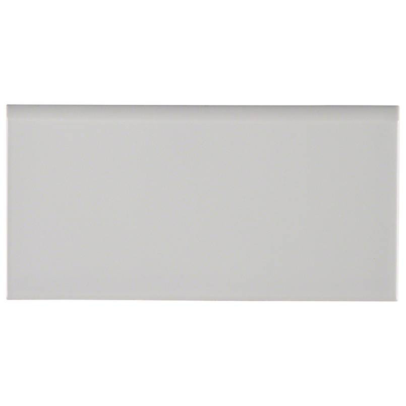 Gray Glossy 3x6 Bullnose Tile