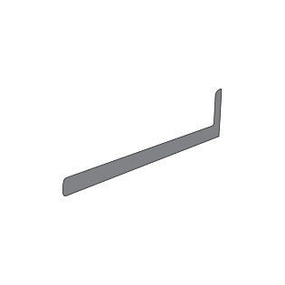 Right-Hand Laminate End Cap - Typhoon Ice