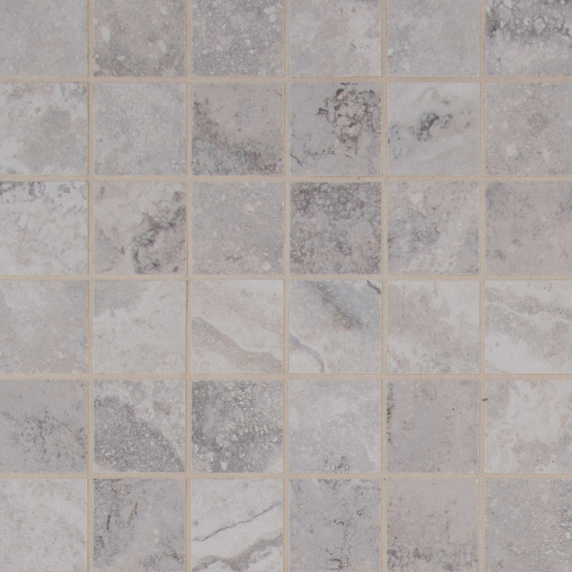 Napa Gray 2 Inch x 2 Inch Ceramic Mosaic Tile