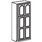 Wide Pantry Cabinet 84 Inch - Appalachian Oak AOWP2484