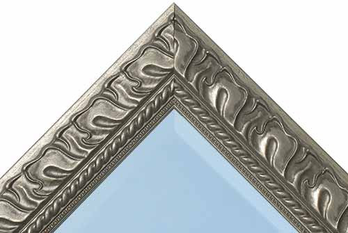 Antique Pewter Mirror Image