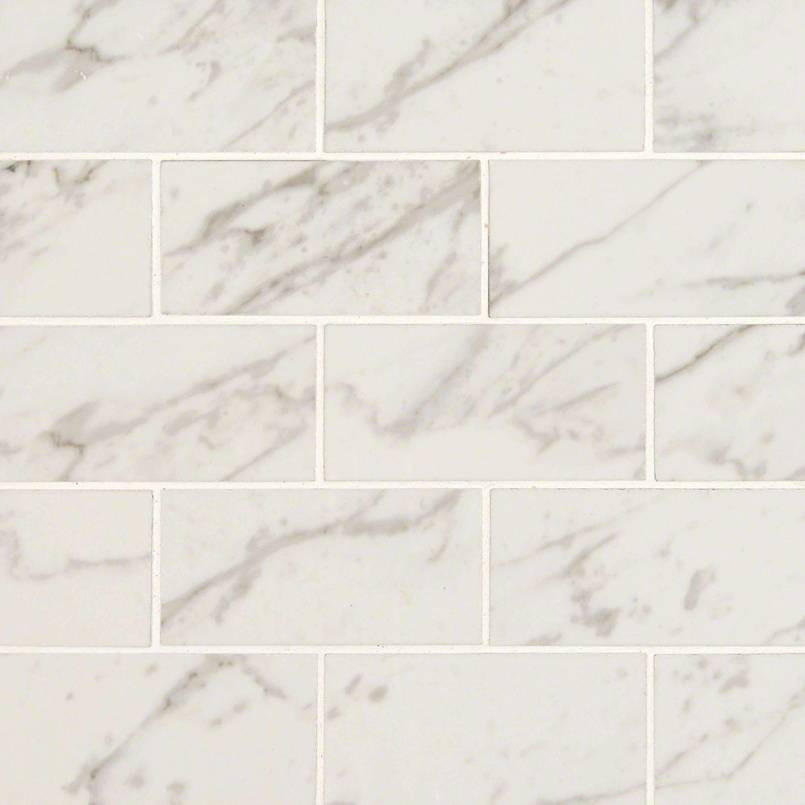 Carrara Porcelain Subway Tile