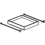 Roll Tray For 36 Inch Base Cabinet - Shaker Black SBRT36