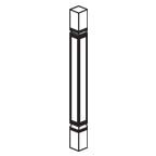 Decorative Post 3 Inch - Shaker Black SBTP4