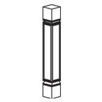 Decorative Post 6 Inch - Shaker Black SBTP6 