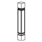 Decorative Post 6 Inch - Unfinished Shaker UNFTP6