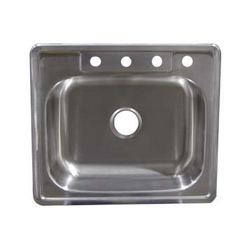 Stainless Steel Top Mount Sink - Single Bowl SS25226
