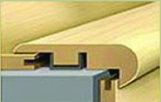 Petrified Wood Rigid Vinyl Plank Stair Nose