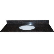 61x22 Tortoise Granite Top - Single Bowl